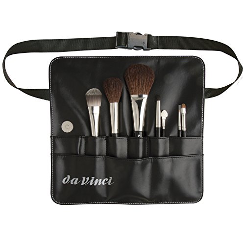 da Vinci Cosmetics Series 48309 Classic Travel Brush Set with 7 Brushes, Synthetic Leather Case, 6.35 Ounce, 7 Brushes