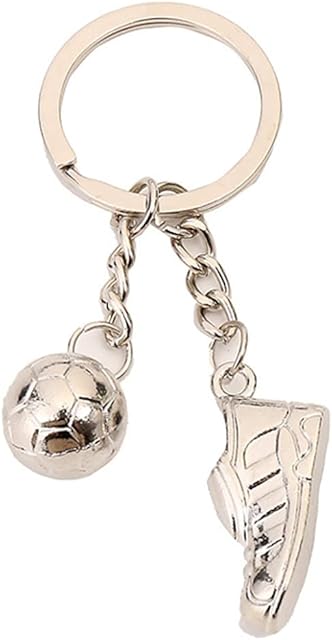 ARFUKA Keyring Football and Shoes Pendant Keychain Metal Key Ring Charm Jewellery Christmas Birthday Gift Key Chain Key Ring Holder for Men and Women
