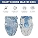 Spark Paws Dog Cooling Vest - SPF 50 UV Sun Protection - Summer Heat Relief Gear for Dogs, Lightweight, Evaporative Cooling - Dog Anxiety Relief Vest During Hot Days - Ice Blue, Small