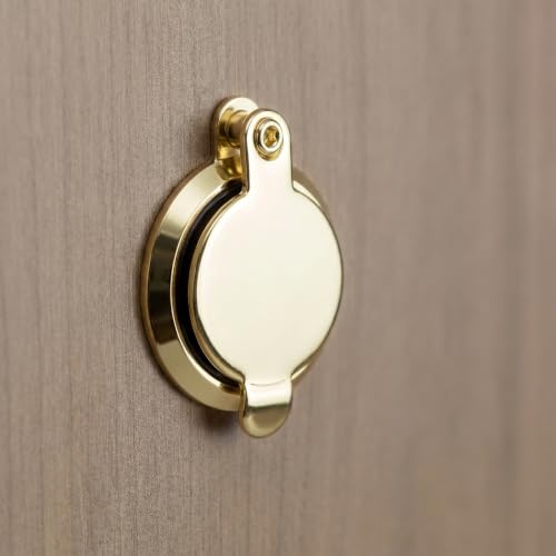 Toddmomy 5pcs Cobertores para Mirilla: Cubierta de Mirilla de Cobre para Puerta - Protección de Privacidad - Protector Contra Espionaje - Seguridad para Apartamento miniatura 5