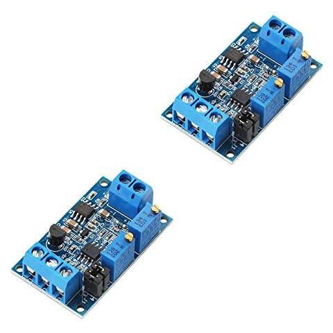 Ximimark 2Pcs Current to Voltage Converter Module 0/4-20mA to 0-3.3V 0-5V 0-10V Voltage Transmitter Signal Conversion Conditioning Board Cover