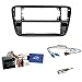 Produktbild Einbauset : 1-DIN Radioblende - piano schwarz + JVC Radio LFB Adapter/Lenkradfernbedienung für VW up! (AA, AAN) ab 2011