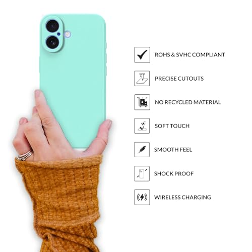 Image of SPRIG Compatible with iPhone 16 Premium FlexTone (TPU) Back Cover Drop Tested Shock Proof Mobile Case for Men, Women, Boys and Girls with Camera Protection (Light Green)