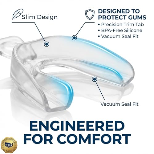 Image of Teeth Whitening Trays Moldable 4 Dental Trays 2 Retainer Case Teeth Trays for Tooth Whitening Gel Compatible with Opalescence Teeth Whitening Gel (Pack of 2)