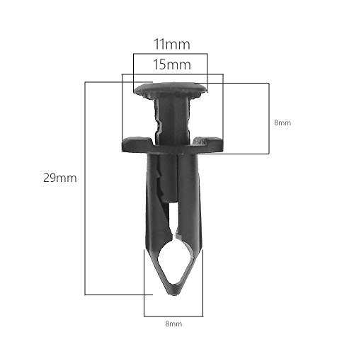 Plastic Fender Clips Body Rivets Replacement For Honda Rancher Foreman Rubicon Rincon Trx680 Trx650 (50-Pack) #TOP4