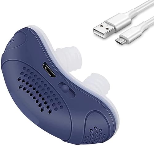 Anti Snoring Devices, Automatic Snore Stopper, Extra Effect Anti Snoring Solution - Double Turbo Current Stop Snoring Anti Snoring Nasal Nose - (Blue 3)