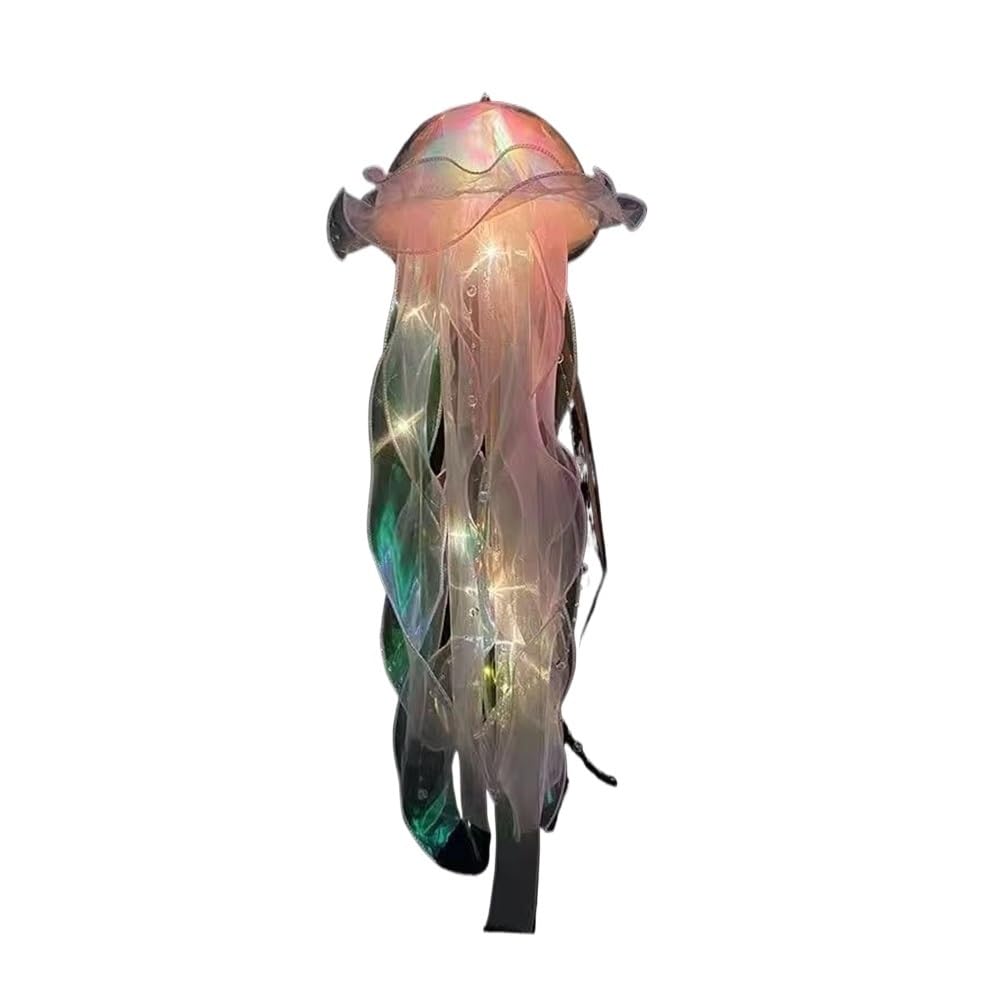 Colorful Jellyfish Lantern Ocean Animals Party Decor Under The Sea Theme Birthday Party Decor Jellyfish Lantern Photo Props(Pink)