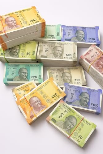 Ik - 600 Pieces Fake Money for Kids | Indian Currency Notes Learning Set — Educational Play Money for Kids, Pretend Play Toy, Montessori Counting and Money Learning Kit | Artificial Notes - Image 5 thumbnail