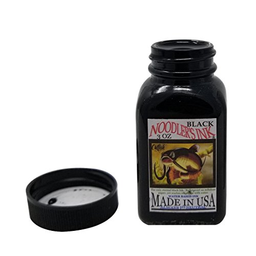 Noodler's Black Waterproof Fountain Pen Ink - Bulletproof,3 ounce by NOODLER'S - Used condition - US$18.69