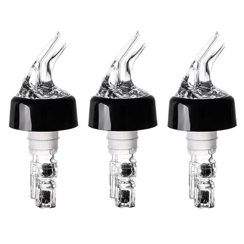 サムコス 定量 ポアラー ポーラー 注ぎ口 30ml 測定ボトル注入器 ウイスキー ワイン カクテル ボトルが適用されます 業務用 ホームバーツール 透明 (3個セット) - サムコス - 商品画像