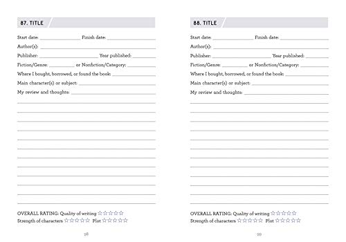 My Book Journal: A 100-Book Reading Diary For Bibliophiles #TOP7