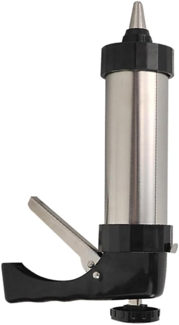 Cake Piping Syringe Kit with Stainless Steel Nozzles and Plates