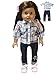 Pink Pony Plaid Oufit 2pc for 18-Inch Dolls | Premium Quality & Trendy Design | Dolls Clothes