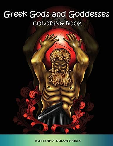 Greek Gods and Goddesses Coloring Book: Adult Coloring Book with ...