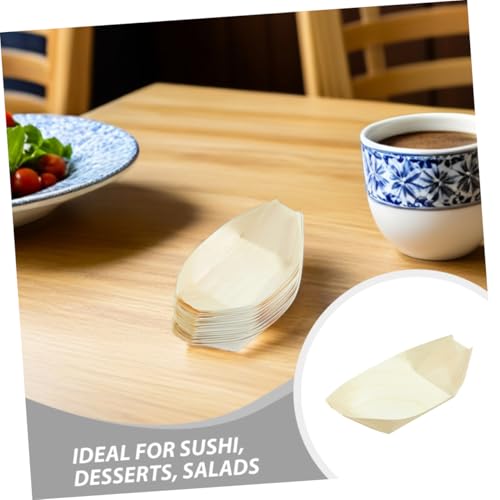 Platos de Madera desechables para sushi 5 pulgadas x200 miniatura 3