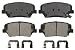 Wagner QuickStop ZD1432 Ceramic Disc Pad Set Includes Pad Installation Hardware, Front