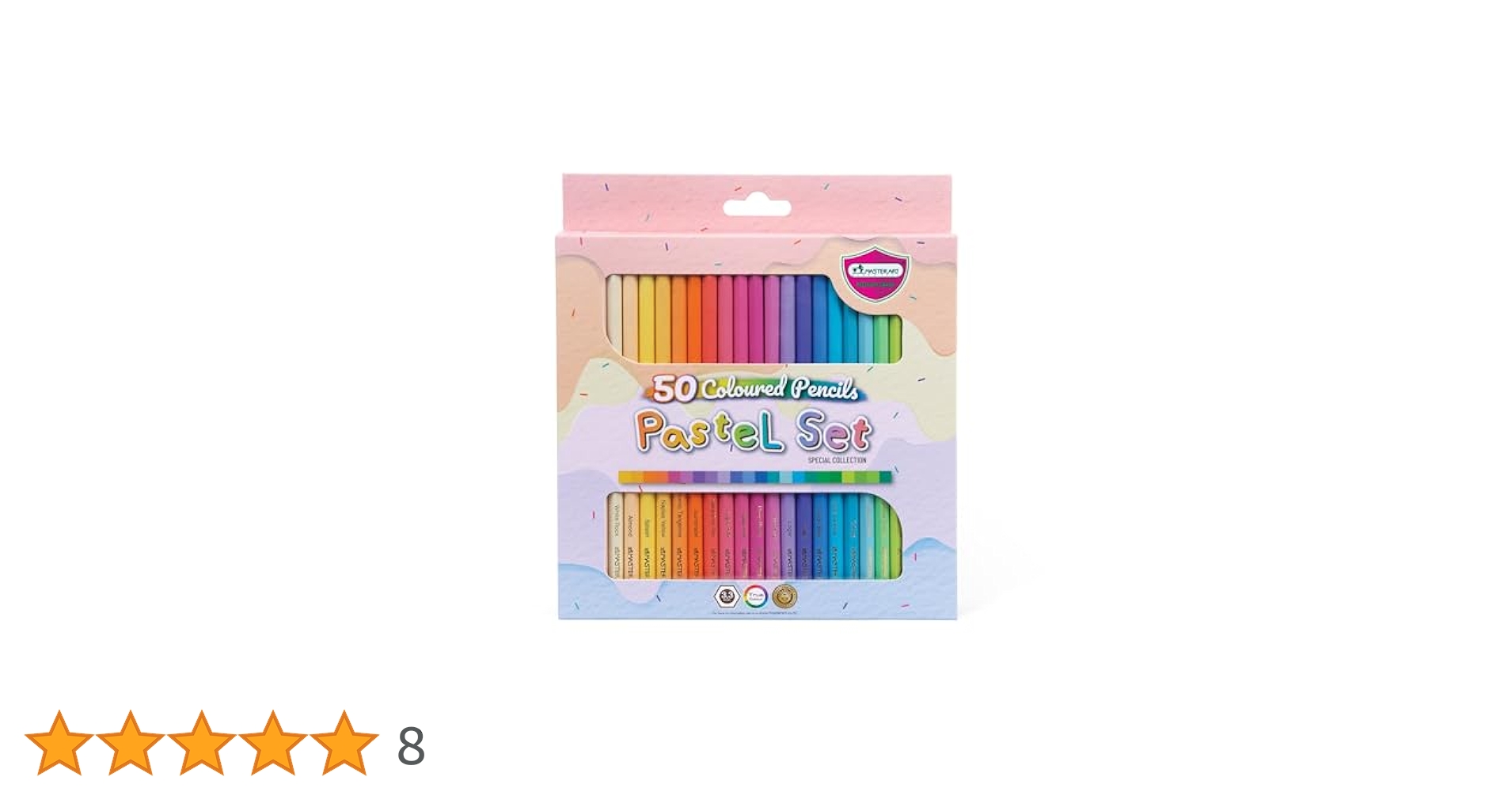 Amazon | MASTERART パステル色鉛筆 50色 子供と大人用 | 色鉛筆