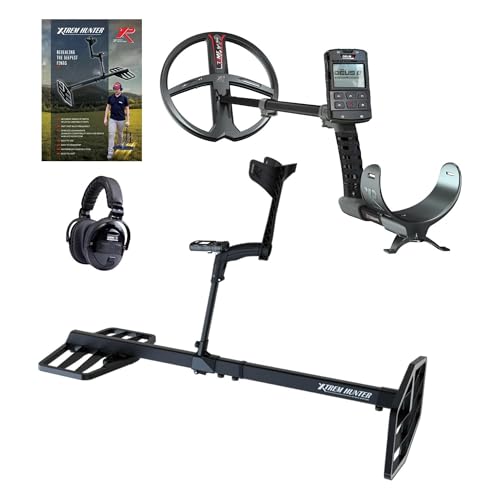 XP Metal Detectors XTR-115E with Deus II RC 11'' Metal Detector & WSAII-XL Wireless Headphones Bundle - deep Seeking Metal Detector with FMF Coils, Deus II Remote Control and S-Telescopic stem