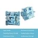 Akko V3 Creamy Blue Pro Keyboard Switch with Dustproof Stem for Mechanical Gaming Keyboard, 5-Pin 45gf Pre Lubed Tactile Key Switches (45pcs)