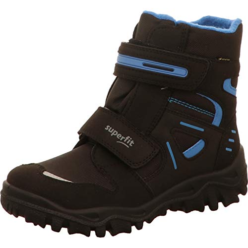 Superfit Jungen HUSKY Boot, Schneestiefel, SCHWARZ/BLAU 0000, 25