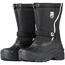 FREE SOLDIER Mens Snow Boots Insulated Waterproof Winter Shoes Nonslip Outdoor Footwear with Removable LiningThick Black,8