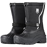 FREE SOLDIER Mens Snow Boots Insulated Waterproof Winter Shoes Nonslip Outdoor Footwear with...