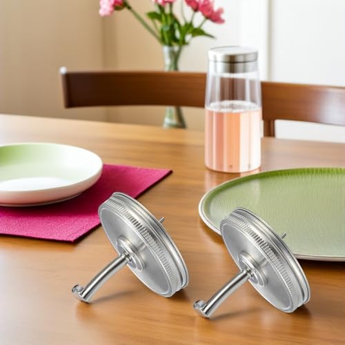 Tapas de acero inoxidable de alta resistencia con vertedor para frasco Mason 7