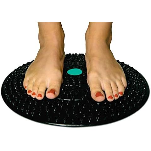 Novicura Foot Massage Reflexology Acupressure Static Dome Shaped Foot Board - 33.5cm Diameter - Relieves Foot Aches & Pains Cover