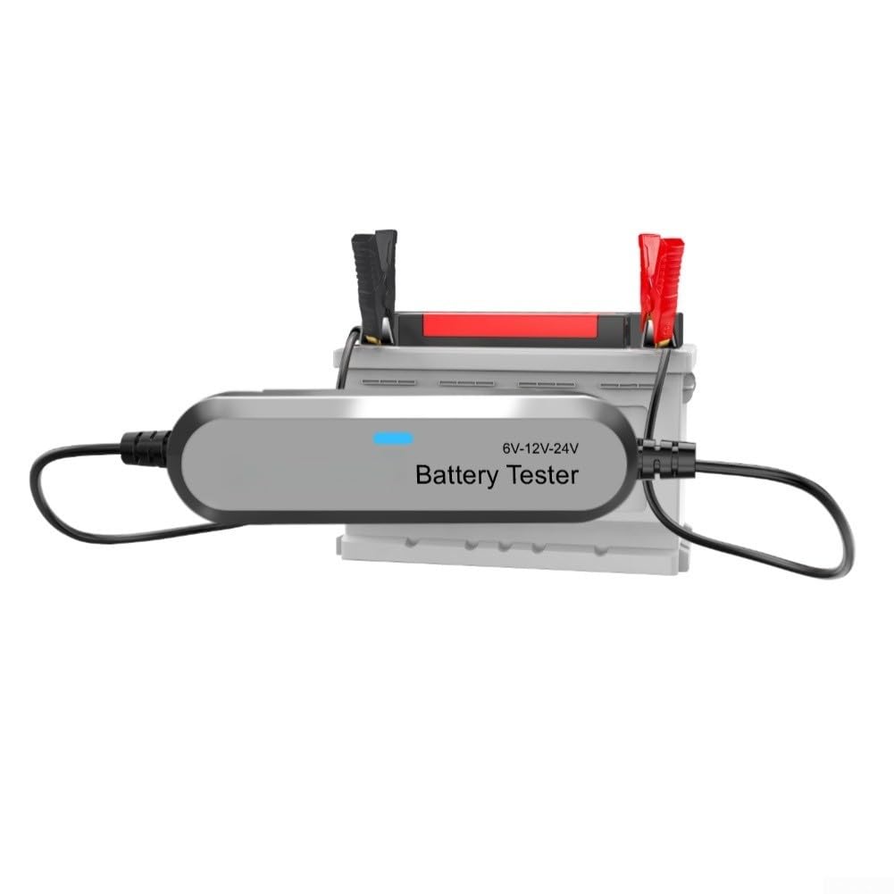 Tester wireless per batteria 6 V-24 V per gel Agm, strumento diagnostico con analisi Cca, per auto camion moto (nero)