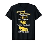 Funny Types of Trombone Player T-Shirt, Marching Jazz Band T-Shirt