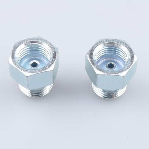 Image of AC PERFORMANCE 1 /2x20 Inverted to 9 /16x18 Male Fittings Zinc Steel 2PCS