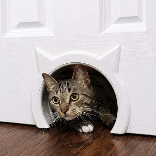 The Kitty Pass Interior Cat Door Hidden Litter Box Pet Door for cats up to 21 lbs