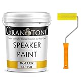 GRANOTONE Speaker Paint Black 1 Quart & 4” Textured Roller Bundle – Water-Based Cabinet Coating for Speakers, Road Cases & Furniture – Easy Roller Application
