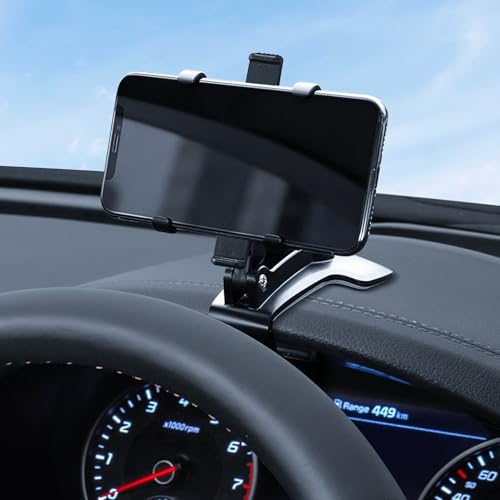Lyxheth Universal Car Phone Holder Mount, Phone Holders for Your Car, 360 Rotation Dashboard Phone Holder, Multifunctional Clip Design Phone Mount Car Accessories Suitable for 4 to 7 inch Smartphones