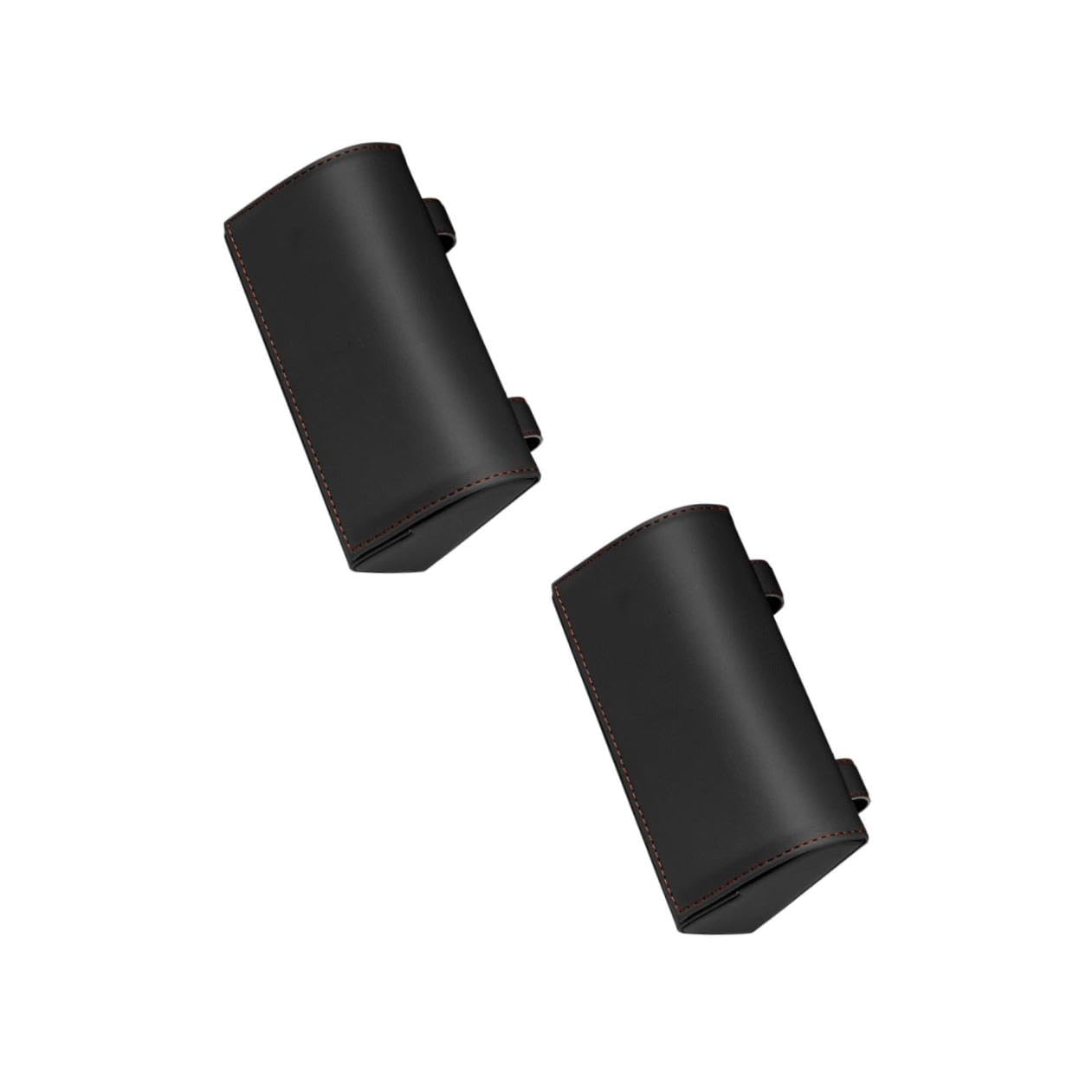 2piezas Estuche De Gafas De Sol para Coche Organizador De PU para Visera Caja De Almacenamiento Multifuncional para Gafas y Tarjetas