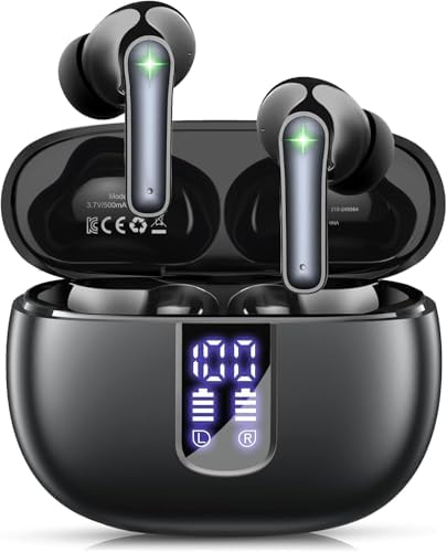 foxotin Wireless Earbuds, Bluetooth 5.4 Headphones with 48H Playb...