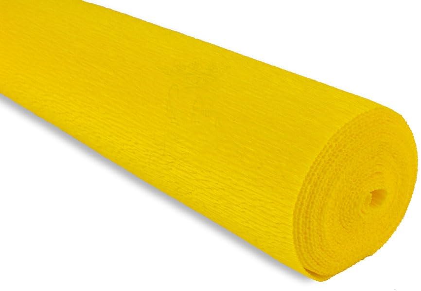 FloristryWarehouse Crepe Paper roll 180g (50 x 250cm) Daffodil Yellow (Shade 17E5)