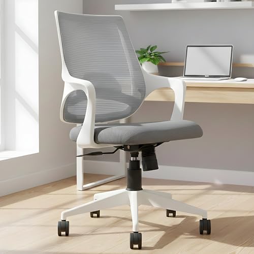 MRC Mono Ergonomic Office Chair (Mid-Back) – Revolving Breathable Mesh Desk Chair for Work from Home & Study–Lumbar Support & Heavy Duty Nylon Base (G