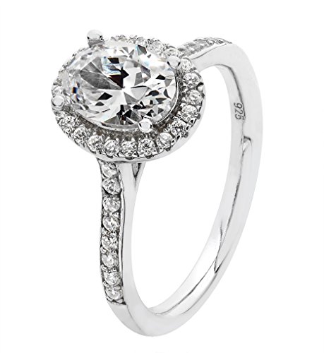 Bague femme argent fin et oxyde de zirconium WJS15538 | Cadeau d'anniversaire