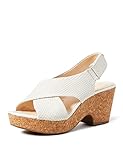 Innenmaterial: Textil Clarks Damen Maritsa Lara Slingback Sandalen, Weiß (White Snake White Snake), 38 EU