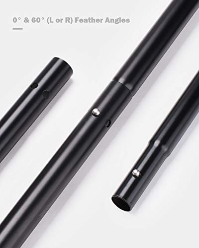 image for OCEANBROAD Kayak Paddle New Blade 230CM/90.5 Inches Alloy Shaft Kayaki