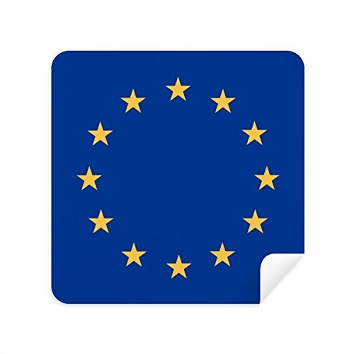 Chiffon de nettoyage pour lunettes drapeau européen essuie-écran en suède x2