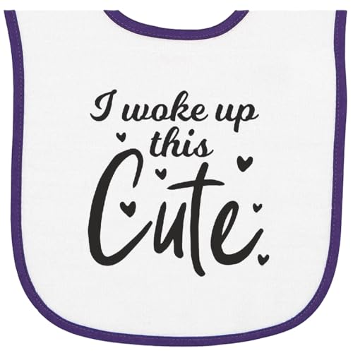 inktastic I Woke Up This Cute Baby Terry Cloth Bib
