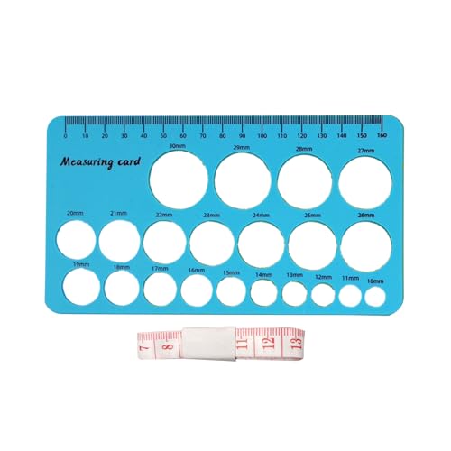 Juego de regalo para mamá con buscadores de tamaño de pezón de silicona y cinta flexible de 1,5 m para una medición precisa de blindaje mamario, guía de tallas de pezones posparto