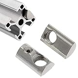 TOUHIA 3030 Series M8 T Slot Nuts Roll-in Spring Ball Loaded Elastic Nuts for 3030 Series Aluminum E