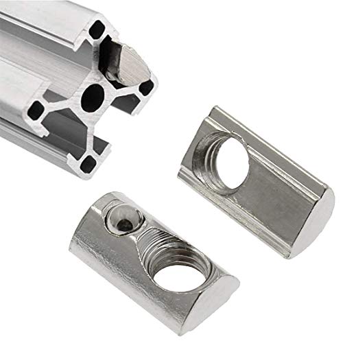 Touhia 3030 Series M8 T Slot Nuts Roll-In Spring Ball Loaded Elastic Nuts For 3030 Series Aluminum Extrusion Profile Rail With 8Mm Slot - Pack Of 20 #TOP28