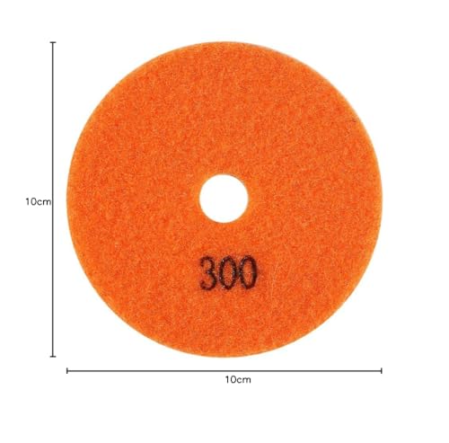 7 Stück Polierscheiben Polierscheibe für Granit Marmor Polieren 100mm 4 Zoll mit 1 Stück Sticky Discs