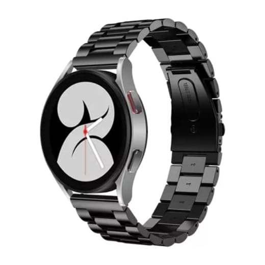 Pulseira Aço Inoxidável Engate Rápido Para Galaxy Watch4 40/44mm (Preto)