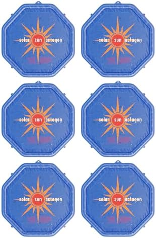 Solar Pads for Swimming Pool – Which 5 Will Transform Your Summer? 6 Solar Sun Rings UV Resistant Above Ground Inground Swimming Pool Hot Tub Spa Heating Accessory Heater Solar Cover, Blue (Octagon, 6 Pack)