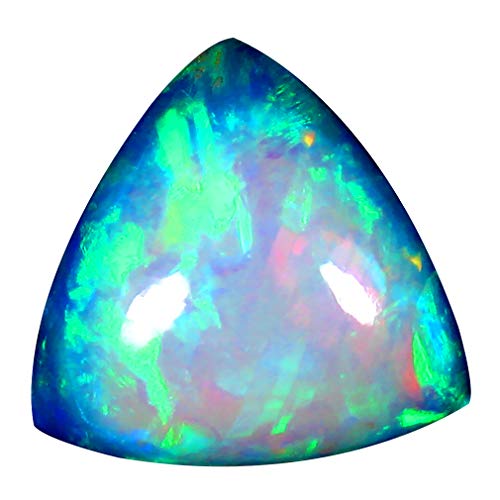 Opale arc-en-ciel éthiopienne cabochon triangle 14x13mm pierre précieuse naturelle loose 4.23ct